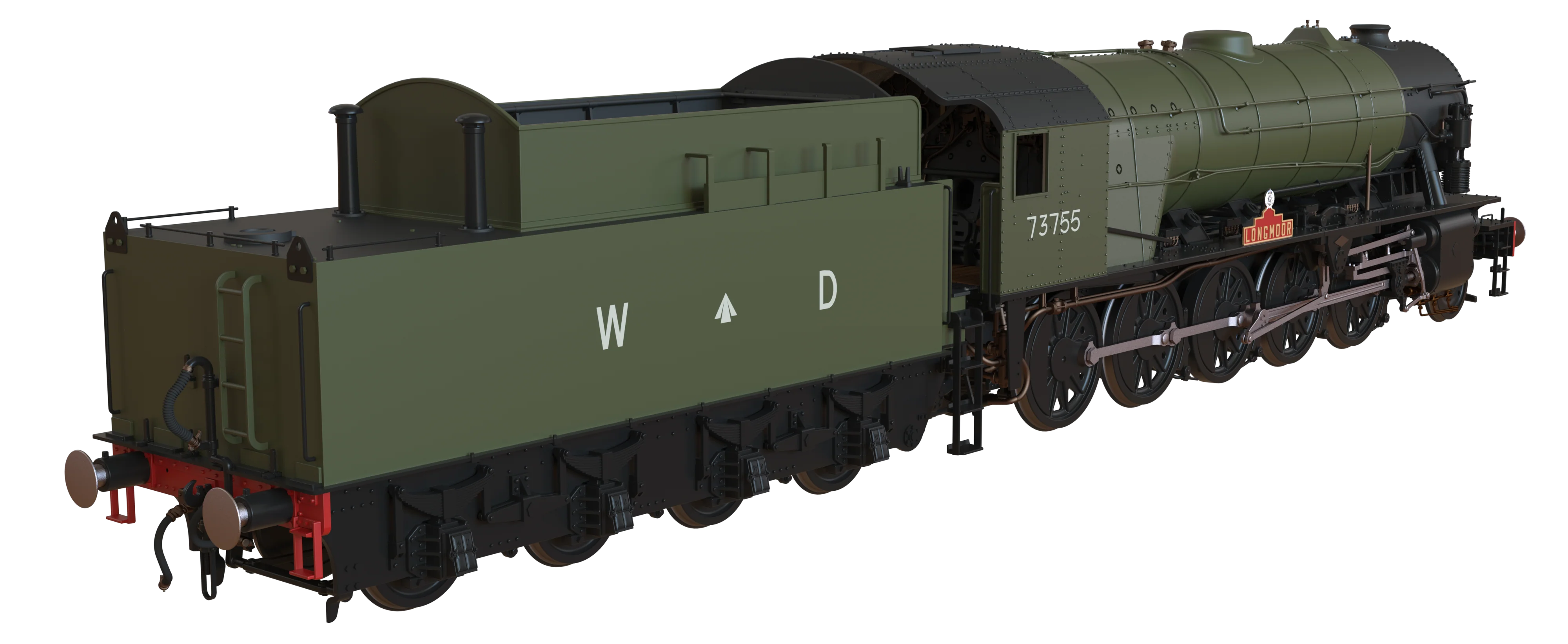 C1000Z WD Austerity 2-10-0 'Longmoor' War Department Green No.73755 Steam Locomotive - Image 9