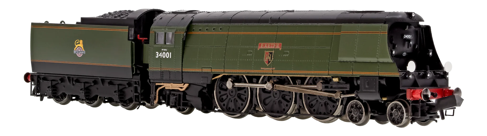 2S-034-006D West Country ‘Exeter’ 34001 BR Green Early Crest - DCC Fitted