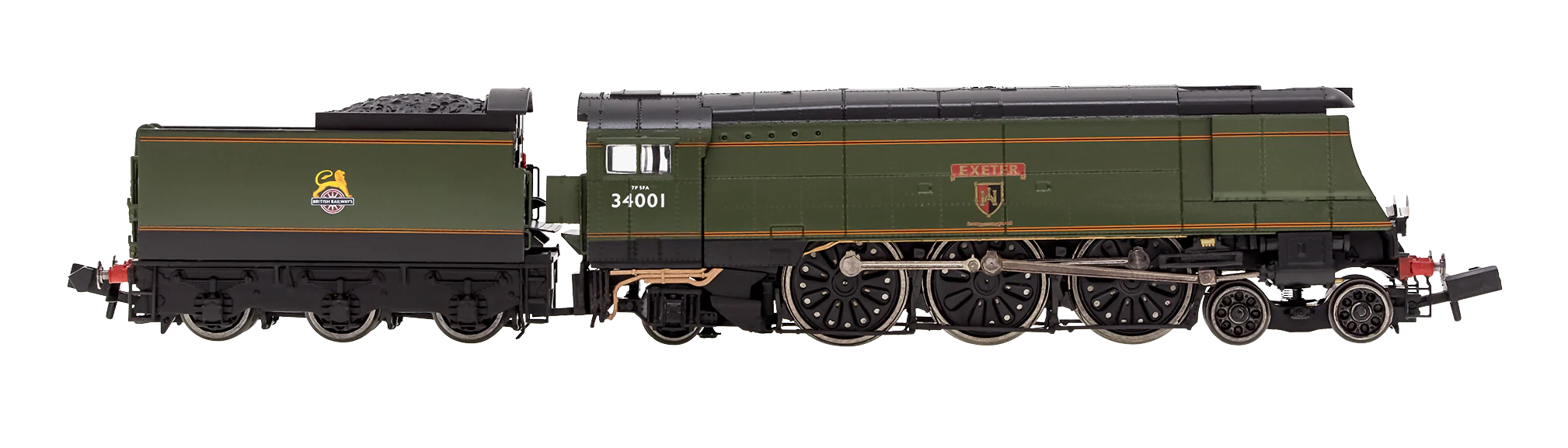 2S-034-006S West Country ‘Exeter’ 34001 BR Green Early Crest - DCC Sound Fitted - Image 2