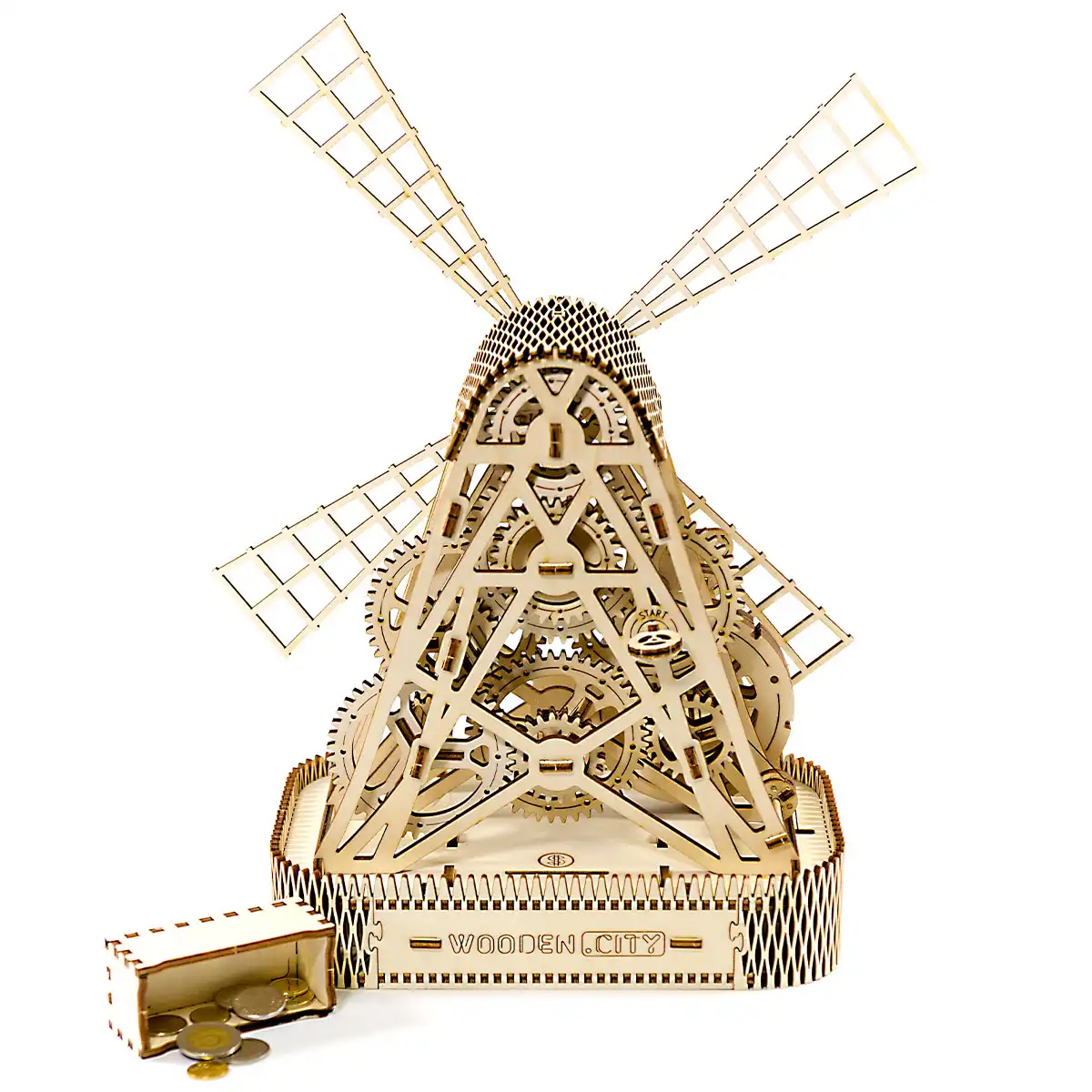 WR307 3D Wooden Puzzle – Windmill - Image 5