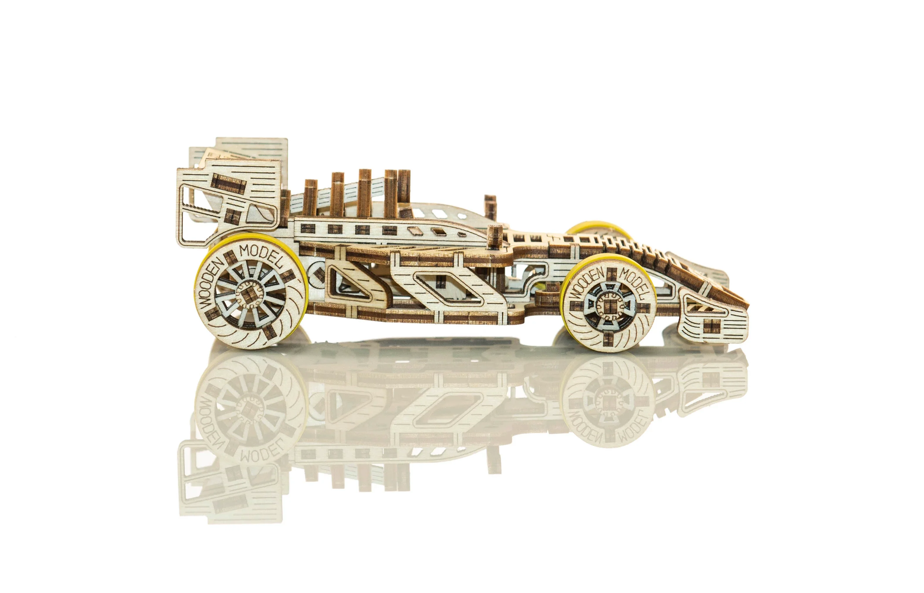 WR326 3D Wooden Car Puzzle - Grand Prix Car - Image 2
