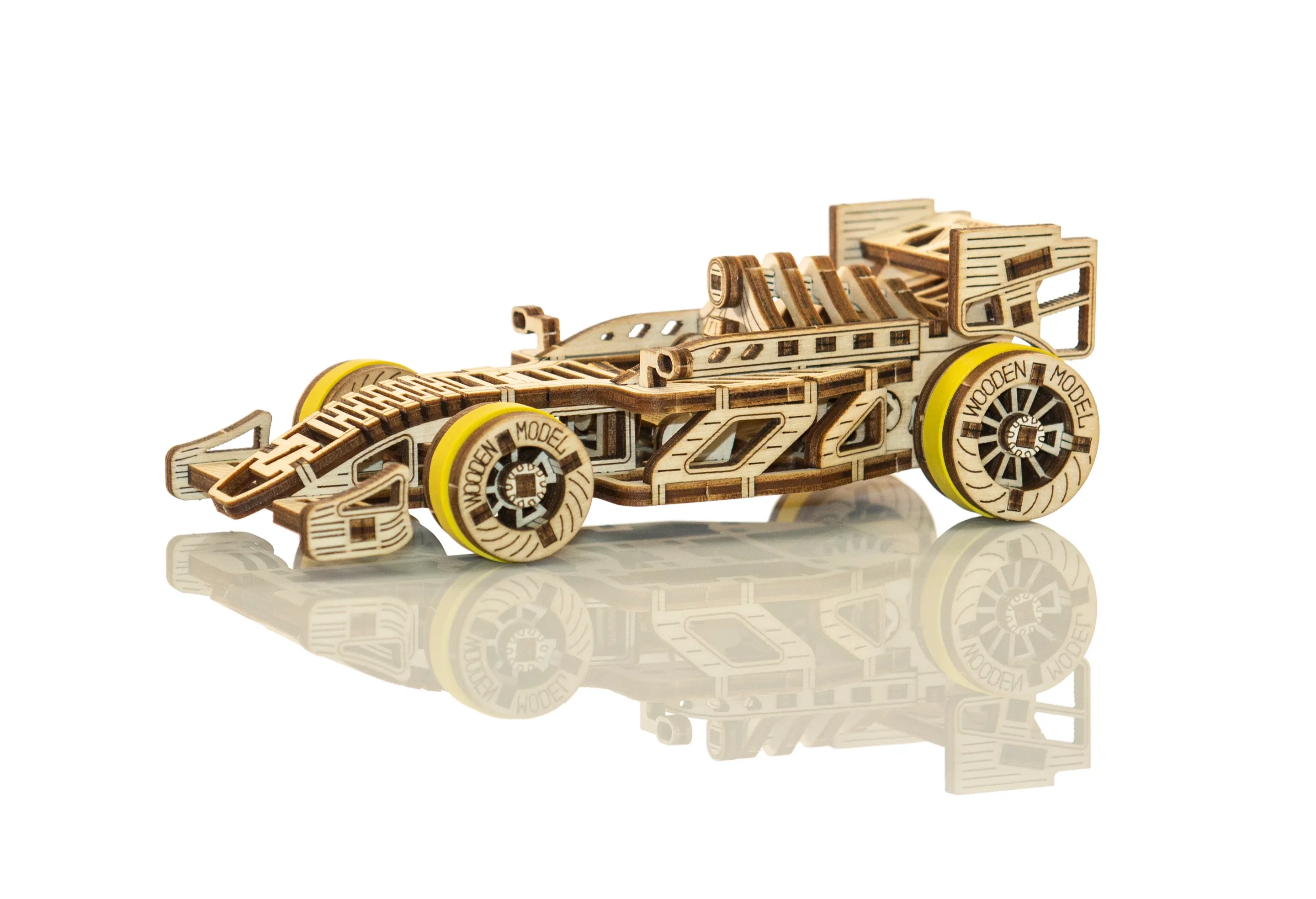 WR326 3D Wooden Car Puzzle - Grand Prix Car - Image 3
