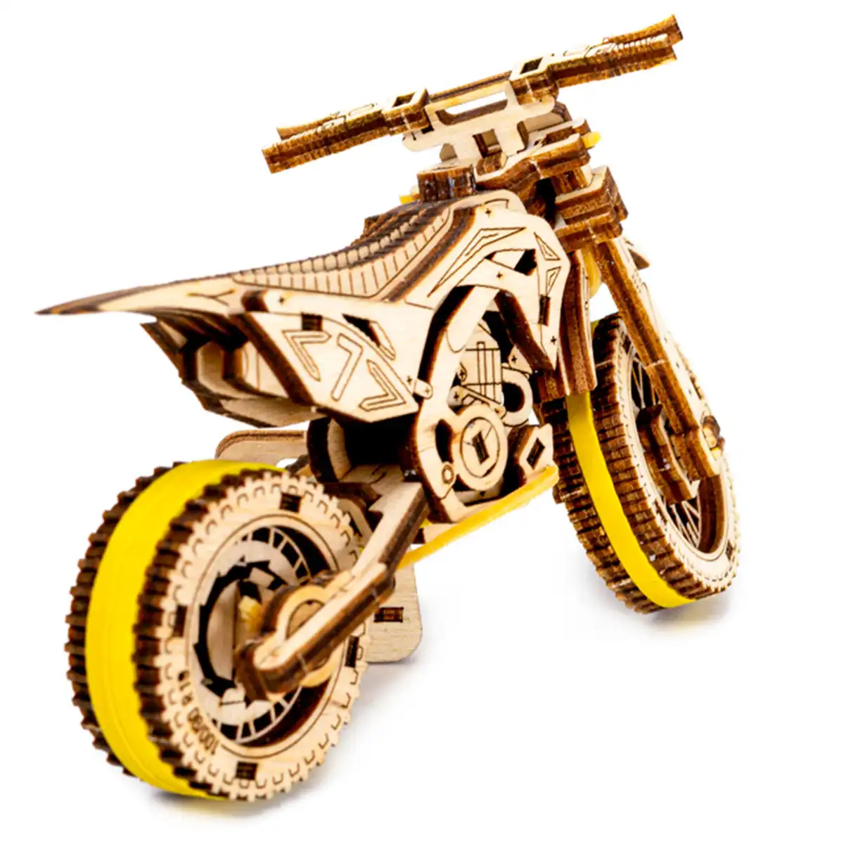 WR343 3D Wooden Motorbike Puzzle – Motocross - Image 5