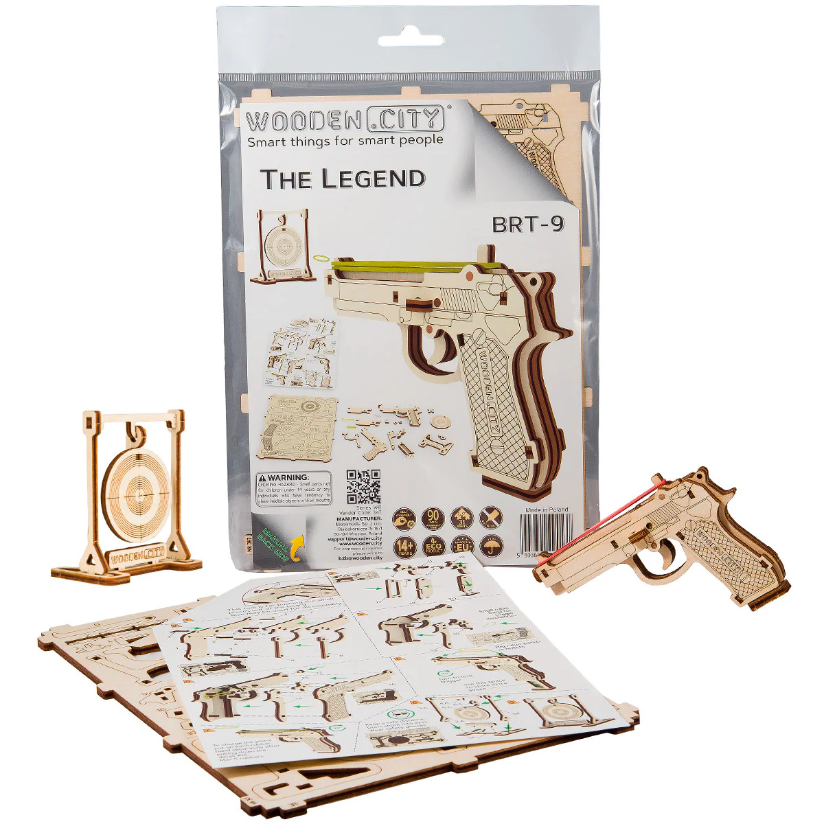 WR347 3D Wooden Gun Puzzle – The Legend BRT-9