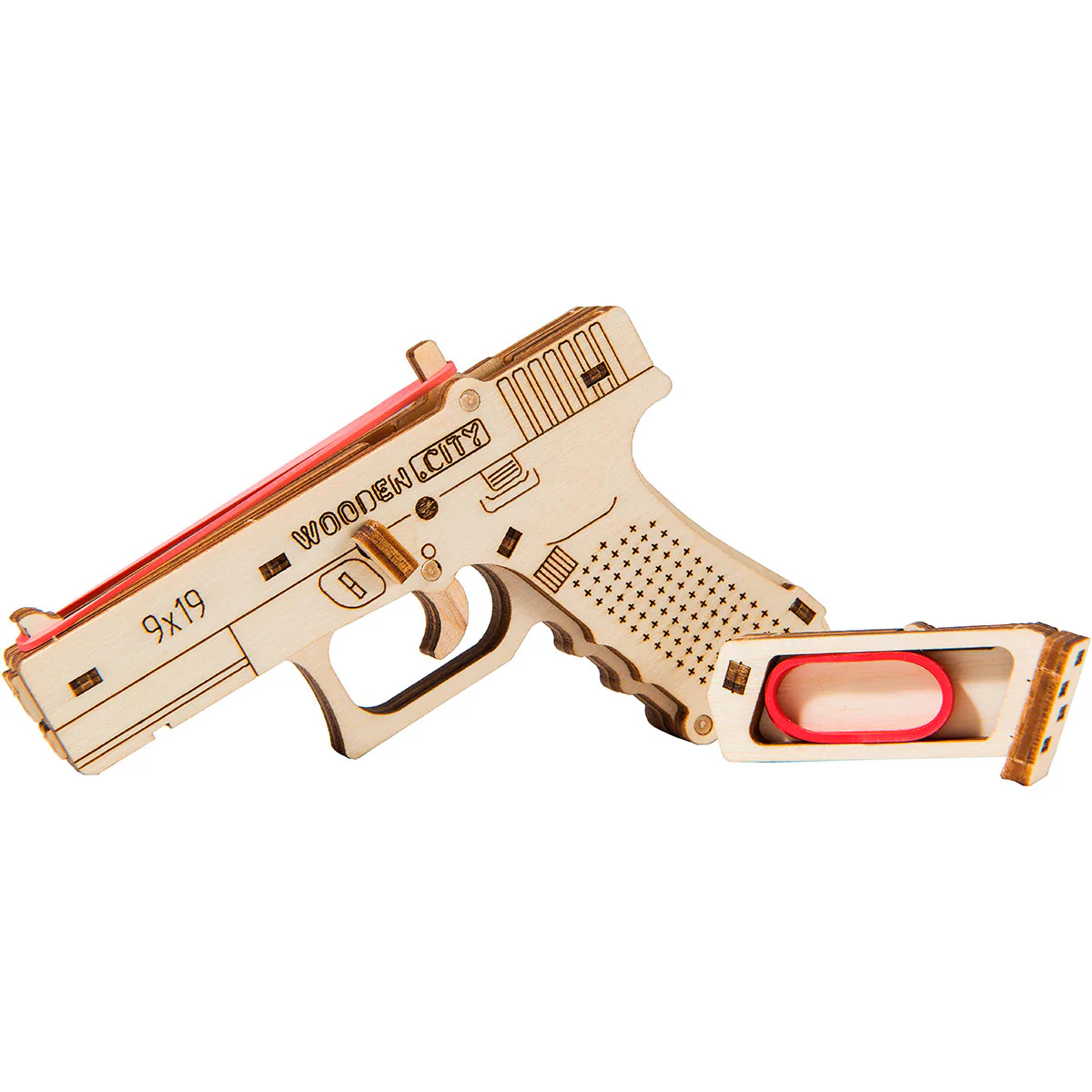 WR349 3D Wooden Gun Puzzle – The Guardian GLK-19 - Image 2