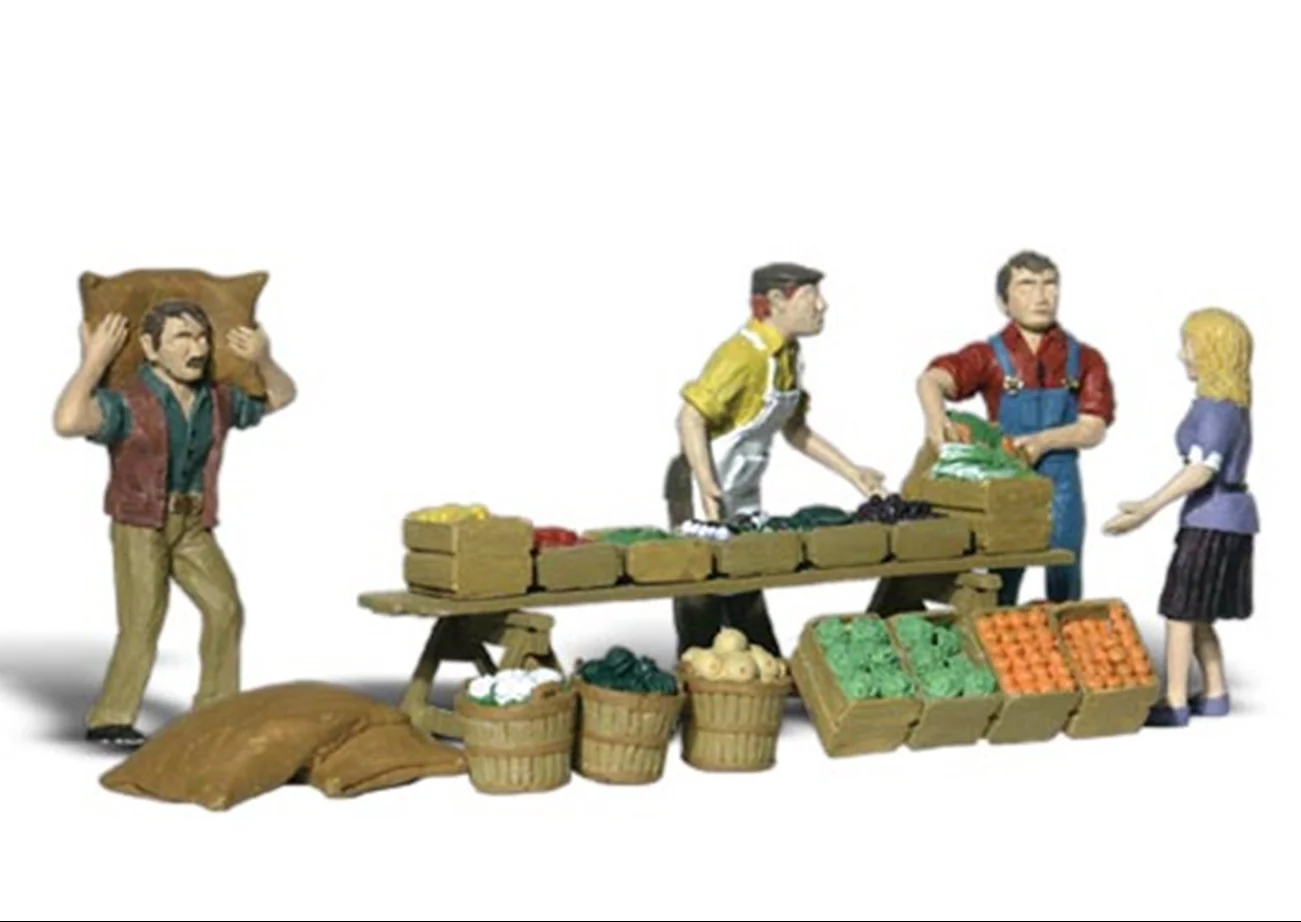 WA1896 A1896 Scenic Accents - Farmers Market - HO Scale