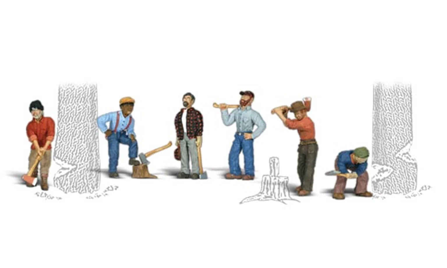 WA2735 A2735 Woodland Scenics - O Gauge Lumberjacks