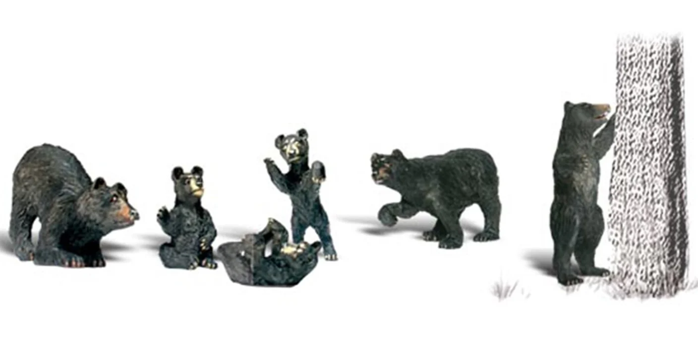 WA2737 A2737 Woodland Scenics - O Gauge Black Bears