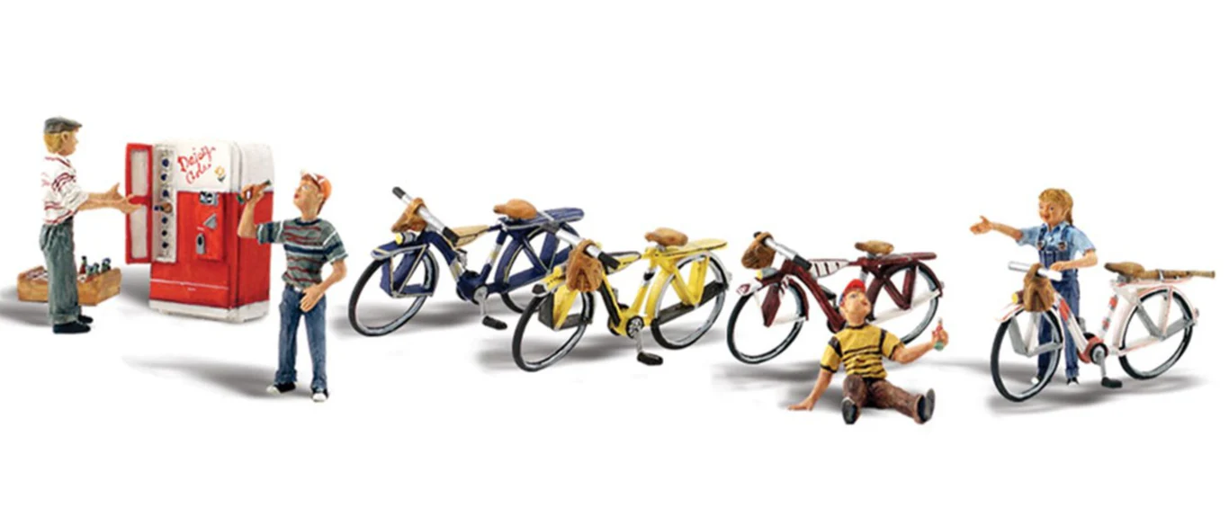 WA2752 A2752 Woodland Scenics - O Gauge Bicycle Buddies