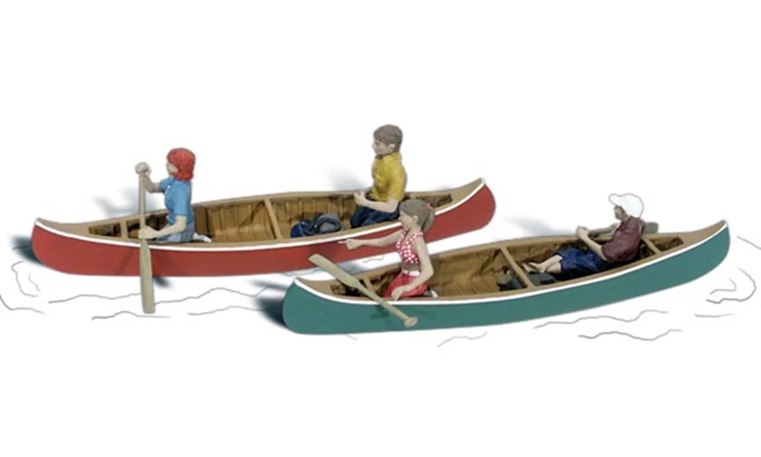 WA2755 A2755 Woodland Scenics - O Gauge Canoers