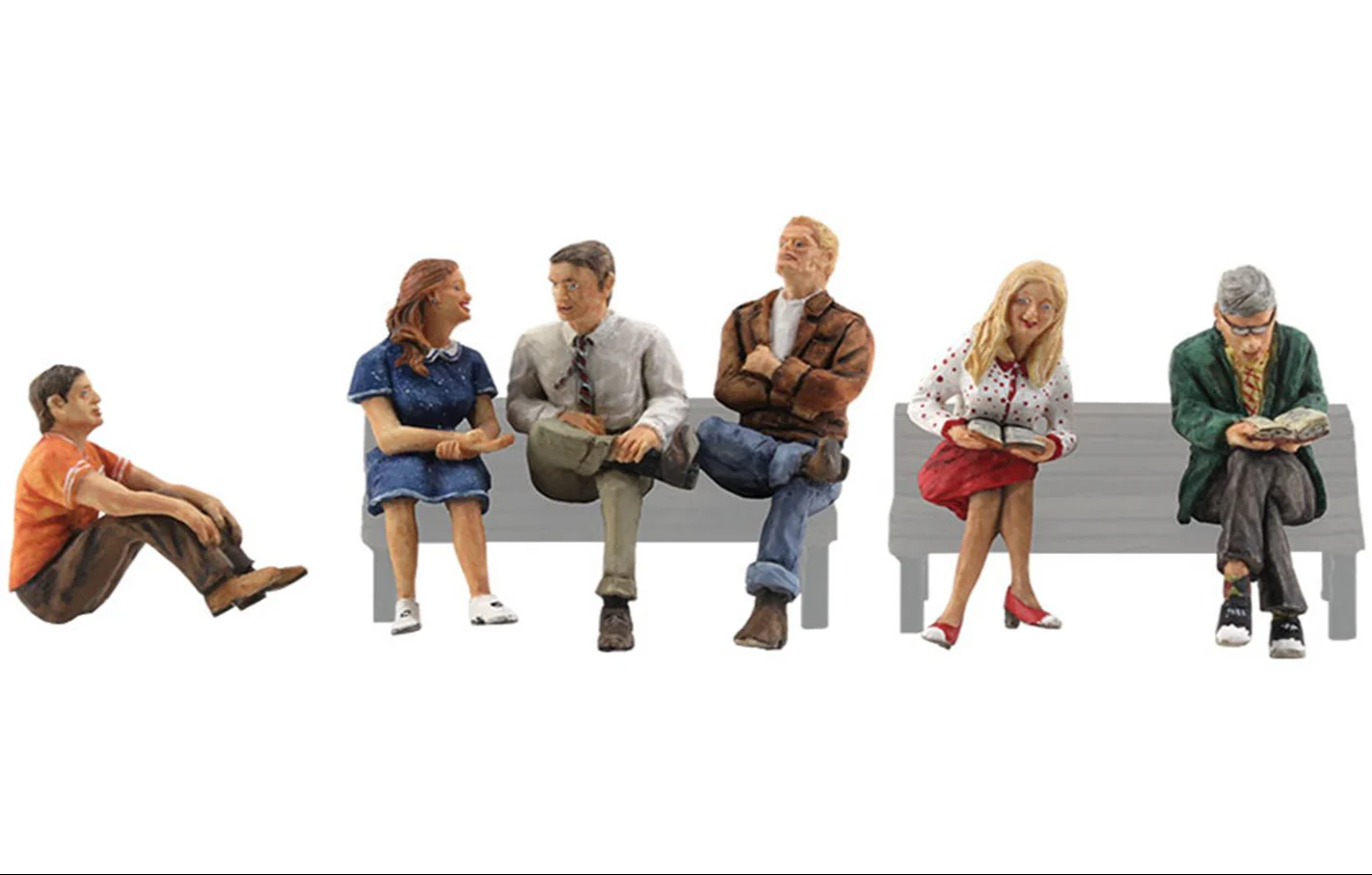 WA2759 A2759 Woodland Scenics - O Gauge People Sitting