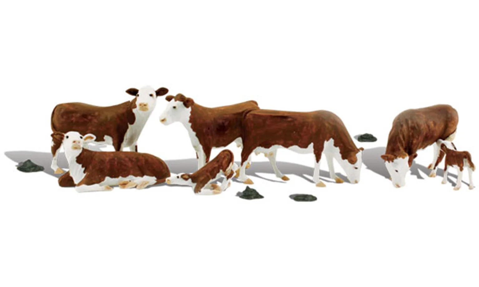 WA2767 A2767 Woodland Scenics - O Gauge Hereford Cows