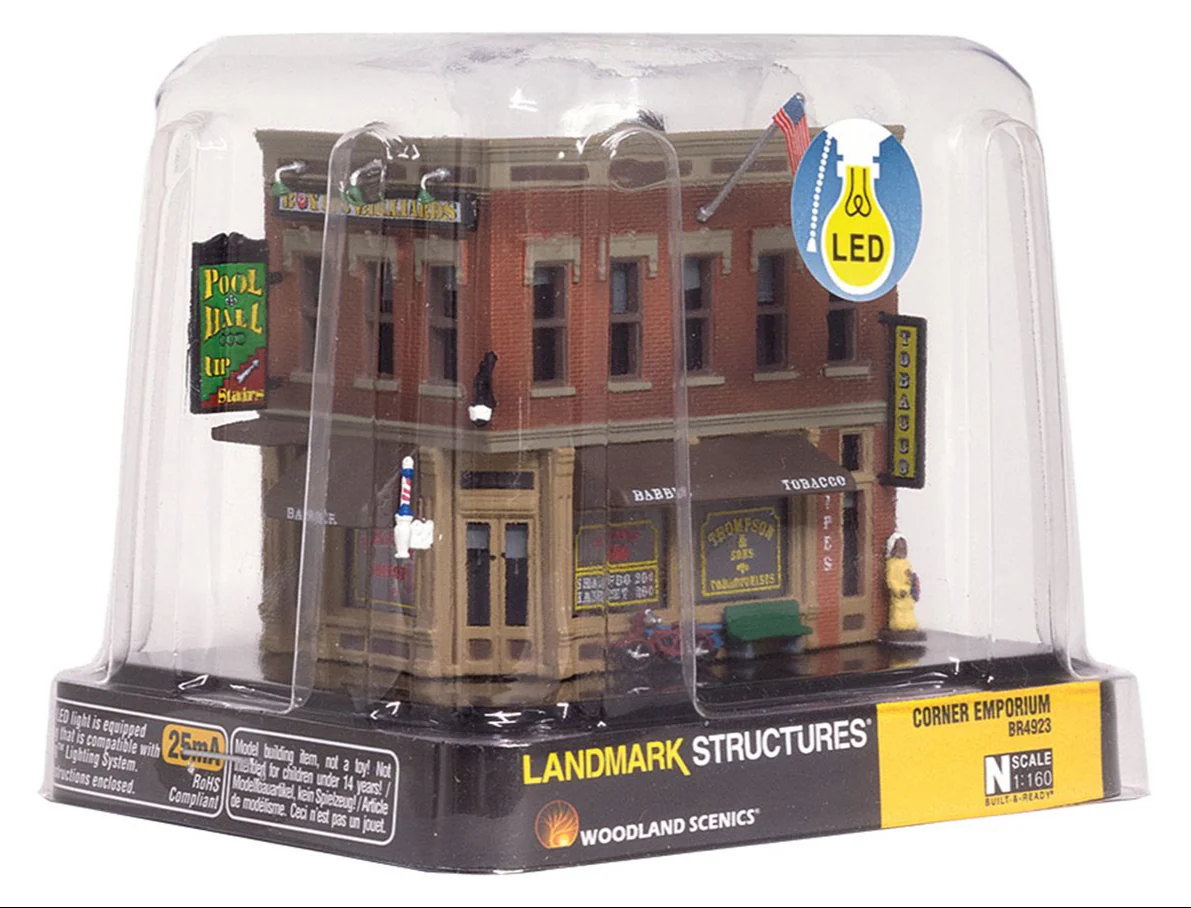 WBR4923 Woodland Scenics - N Gauge Buildings - Corner Emporium - Image 4