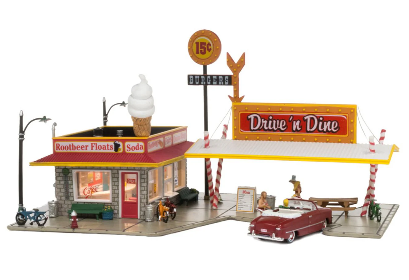 WBR4929 Woodland Scenics - N Gauge Buildings - Drive 'N' Dine