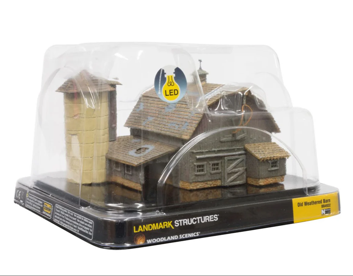WBR4932 Woodland Scenics - N Gauge Buildings - Old Weathered Barn - Image 4