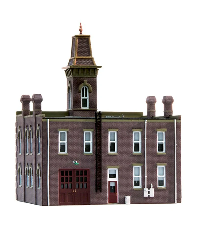 WBR4934 Woodland Scenics - N Gauge Buildings - Firehouse - Image 2