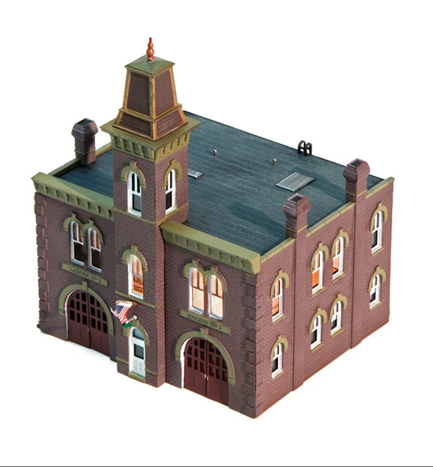 WBR4934 Woodland Scenics - N Gauge Buildings - Firehouse - Image 3