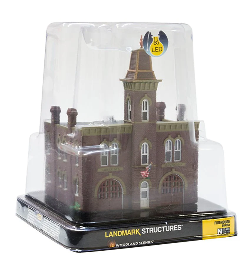 WBR4934 Woodland Scenics - N Gauge Buildings - Firehouse - Image 5