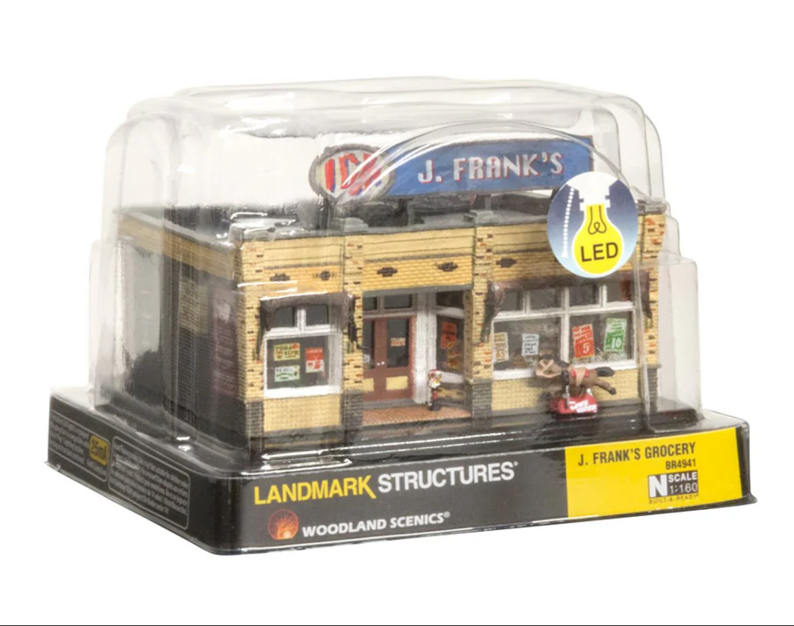 WBR4941 BR4941 Woodland Scenics - N Gauge Buildings - N J. Frank's Grocery - Image 5
