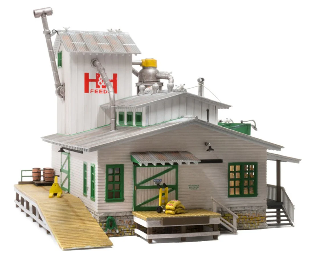 WBR4949 BR4949 Woodland Scenics - N Gauge Buildings - H & H Feed Mill - Image 2