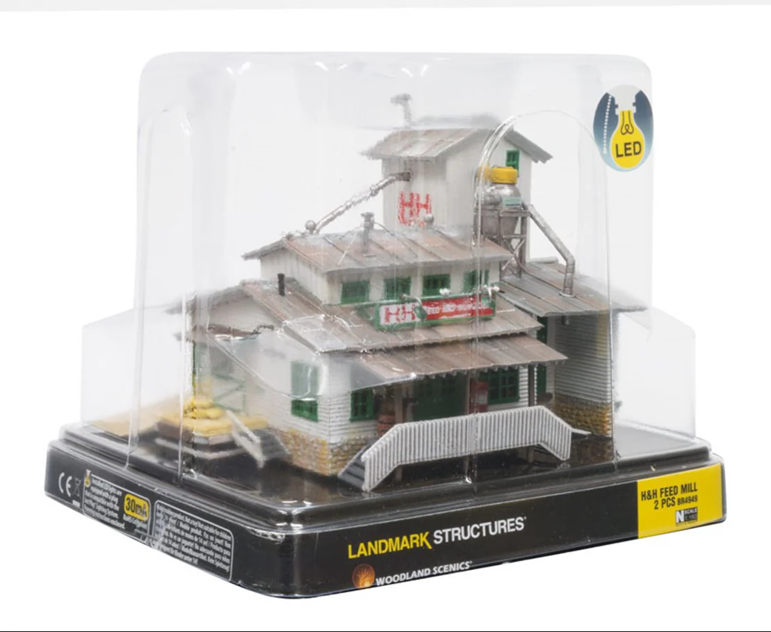 WBR4949 BR4949 Woodland Scenics - N Gauge Buildings - H & H Feed Mill - Image 5