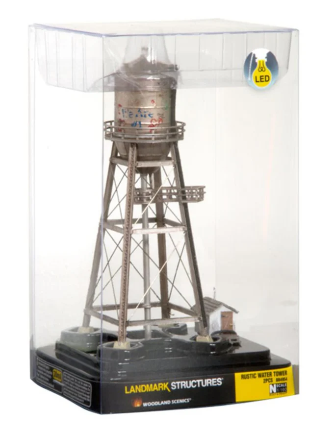 WBR4954 BR4954 Woodland Scenics - N Gauge Buildings - Rustic Water Tower - Image 3