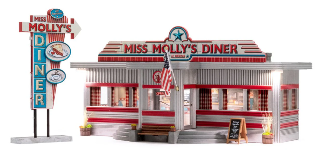 WBR4956 BR4956 Woodland Scenics - N Gauge Buildings - Miss Molly's Diner