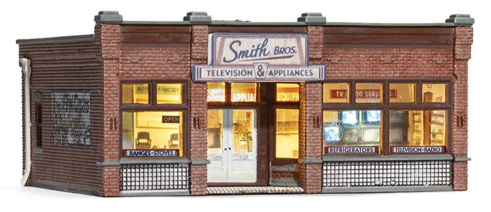 WBR4959 Woodland Scenics - N Gauge Buildings - Smith Brothers TV & Appliance