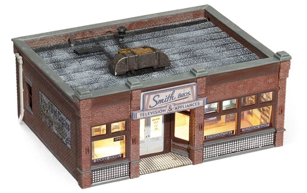 WBR4959 Woodland Scenics - N Gauge Buildings - Smith Brothers TV & Appliance - Image 5