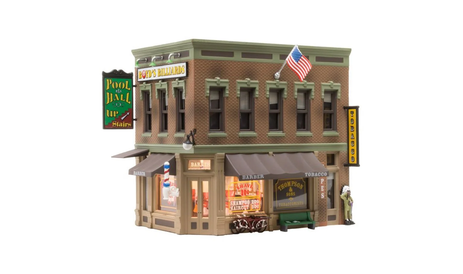 WBR5024 BR5024 Woodland Scenics - HO Scale Buildings - Corner Emporium