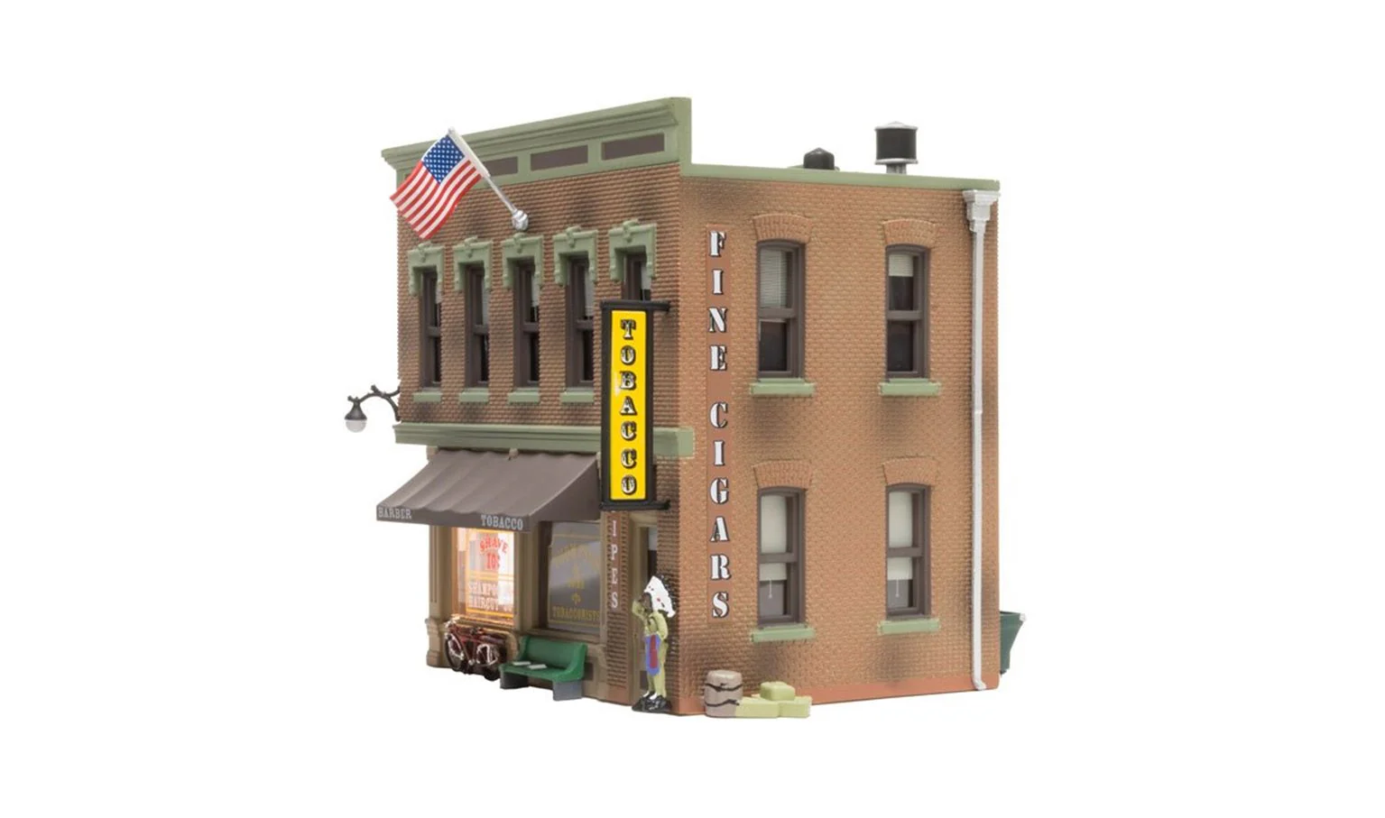 WBR5024 BR5024 Woodland Scenics - HO Scale Buildings - Corner Emporium - Image 4