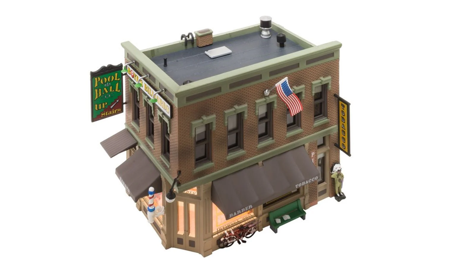 WBR5024 BR5024 Woodland Scenics - HO Scale Buildings - Corner Emporium - Image 5