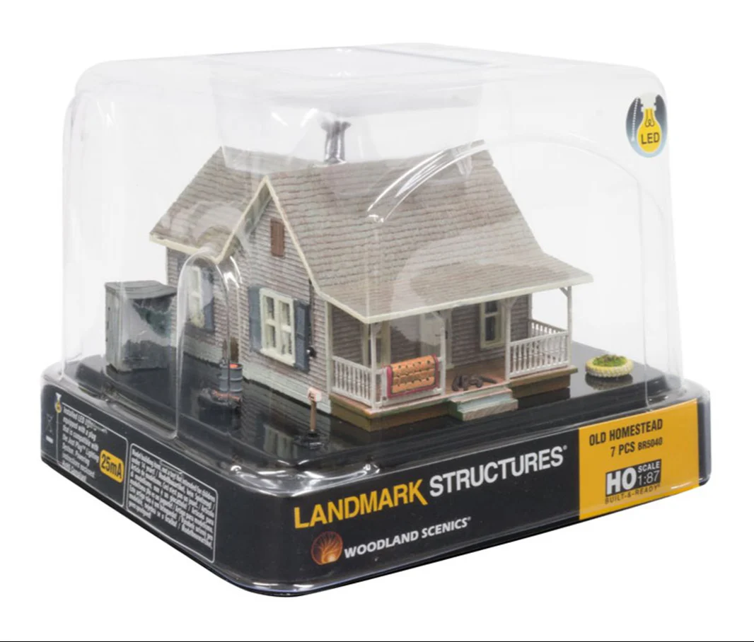 WBR5040 BR5040 Woodland Scenics - HO Scale Buildings - Old Homestead - Image 5