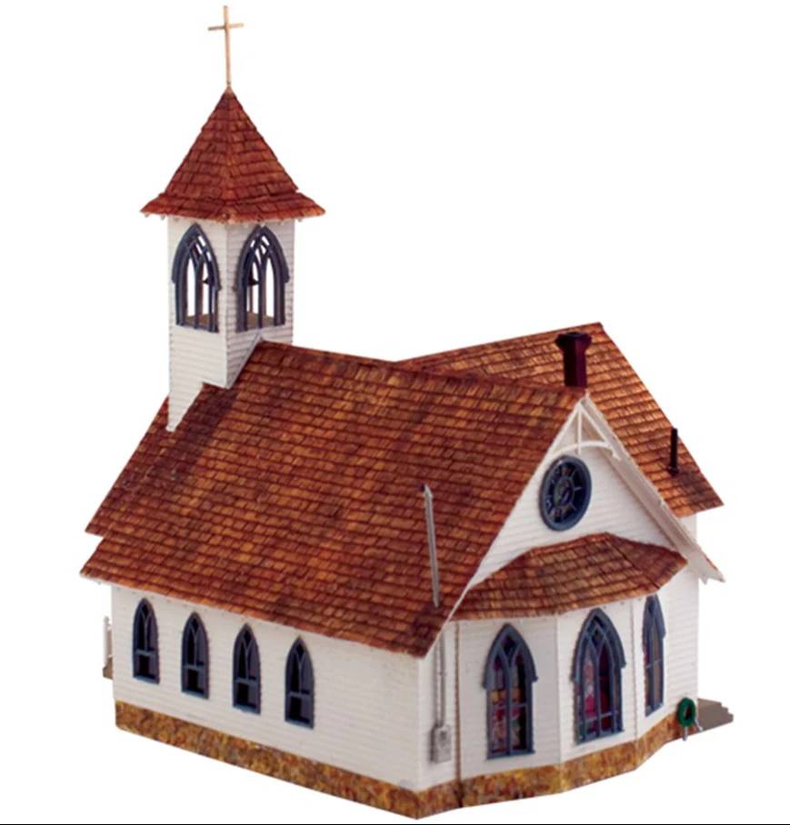 WBR5041 BR5041 Woodland Scenics - HO Scale Buildings - Community Church - Image 3