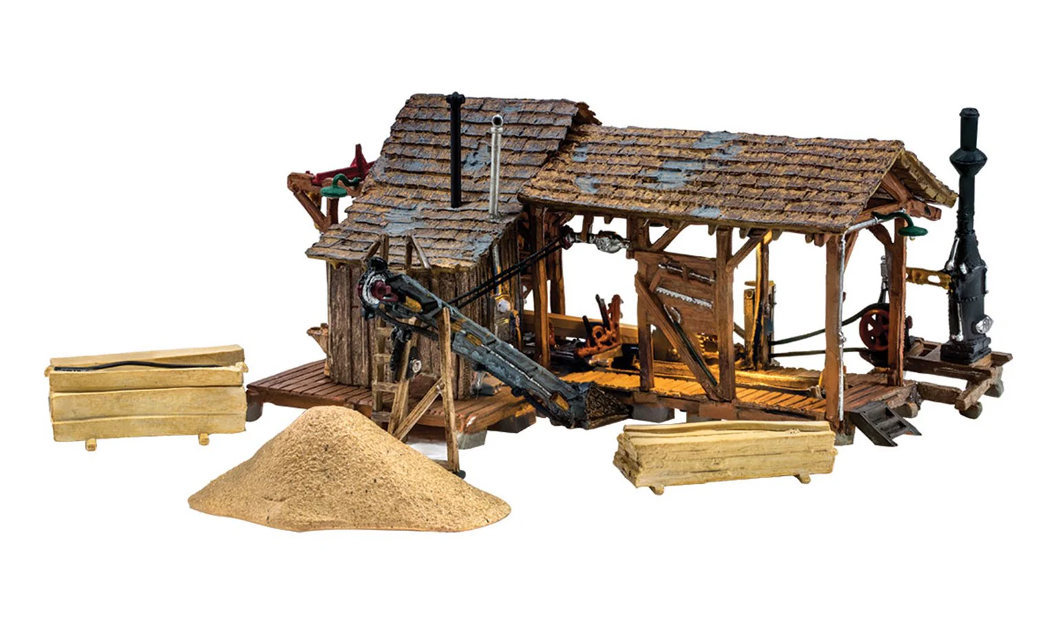 WBR5044 BR5044 Woodland Scenics - HO Scale Buildings - Buzz's Sawmill