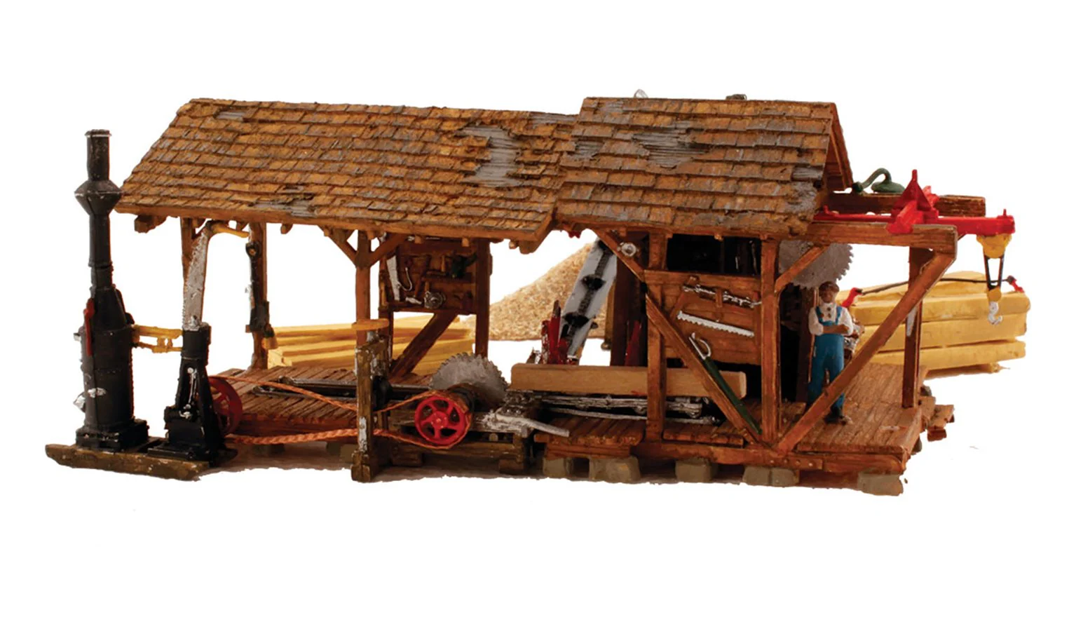 WBR5044 BR5044 Woodland Scenics - HO Scale Buildings - Buzz's Sawmill - Image 3