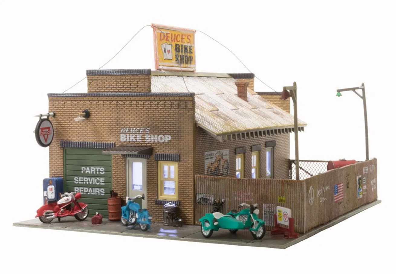 WBR5045 BR5045 Woodland Scenics - HO Scale Buildings - Deuce's Bike Shop