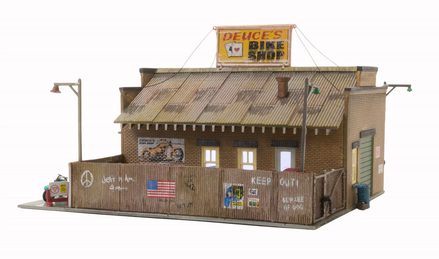 WBR5045 BR5045 Woodland Scenics - HO Scale Buildings - Deuce's Bike Shop - Image 2