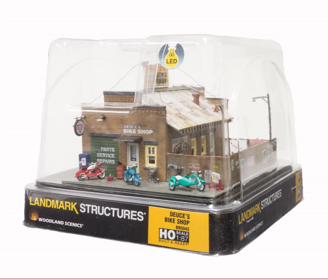 WBR5045 BR5045 Woodland Scenics - HO Scale Buildings - Deuce's Bike Shop - Image 5