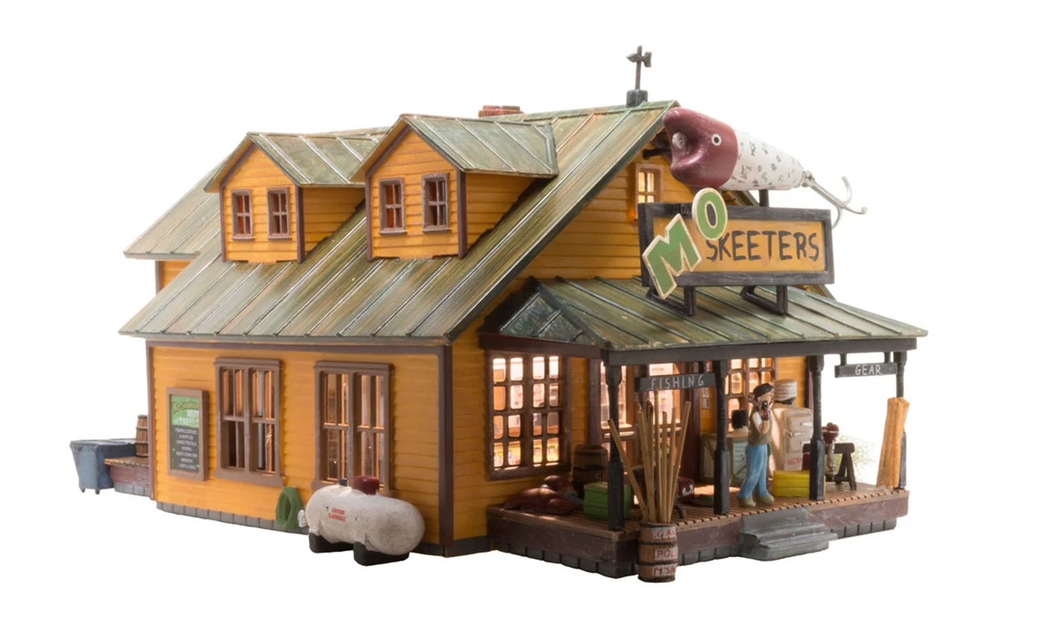 WBR5047 BR5047 Woodland Scenics - HO Scale Buildings - Mo Skeeters Bait & Tackle