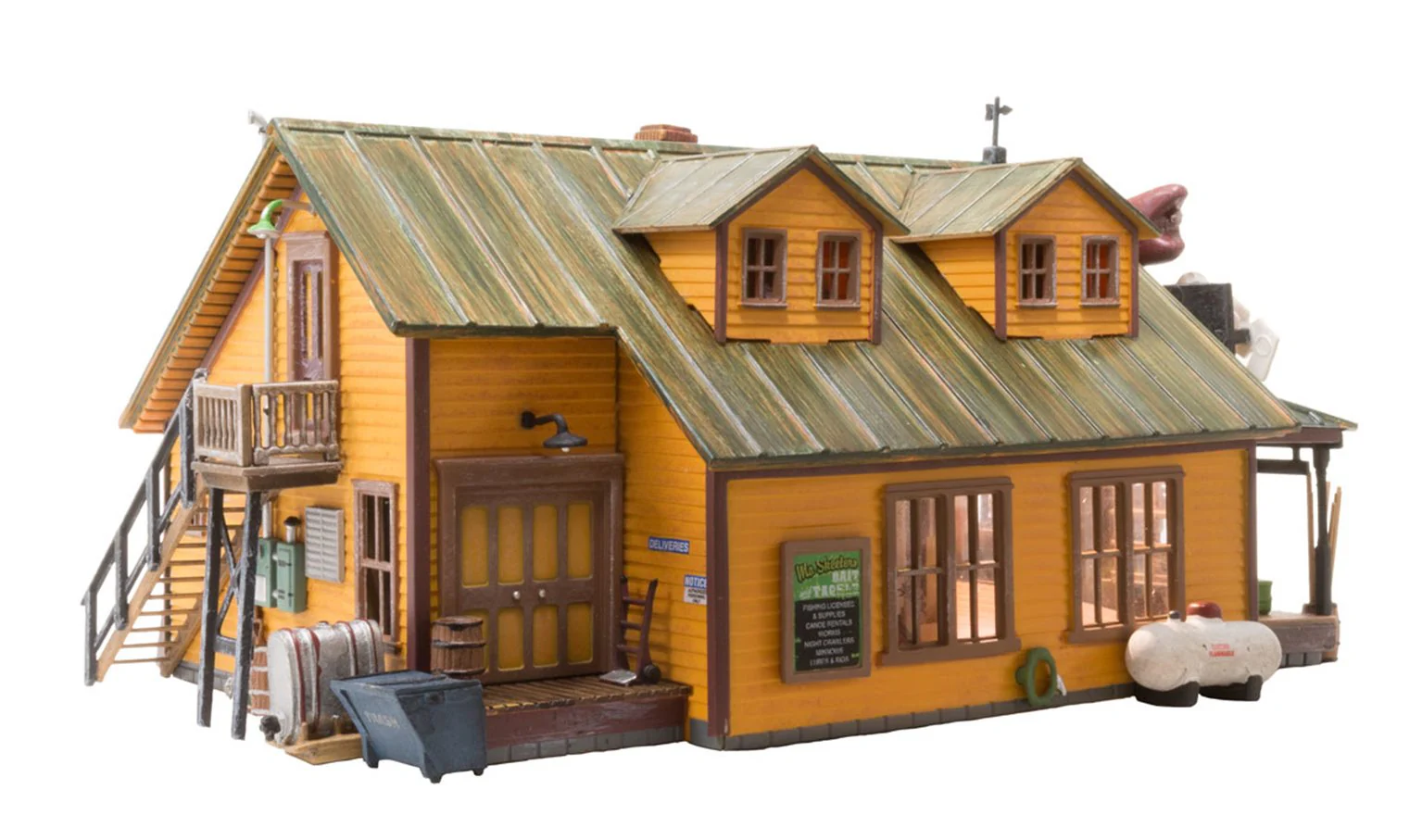 WBR5047 BR5047 Woodland Scenics - HO Scale Buildings - Mo Skeeters Bait & Tackle - Image 2