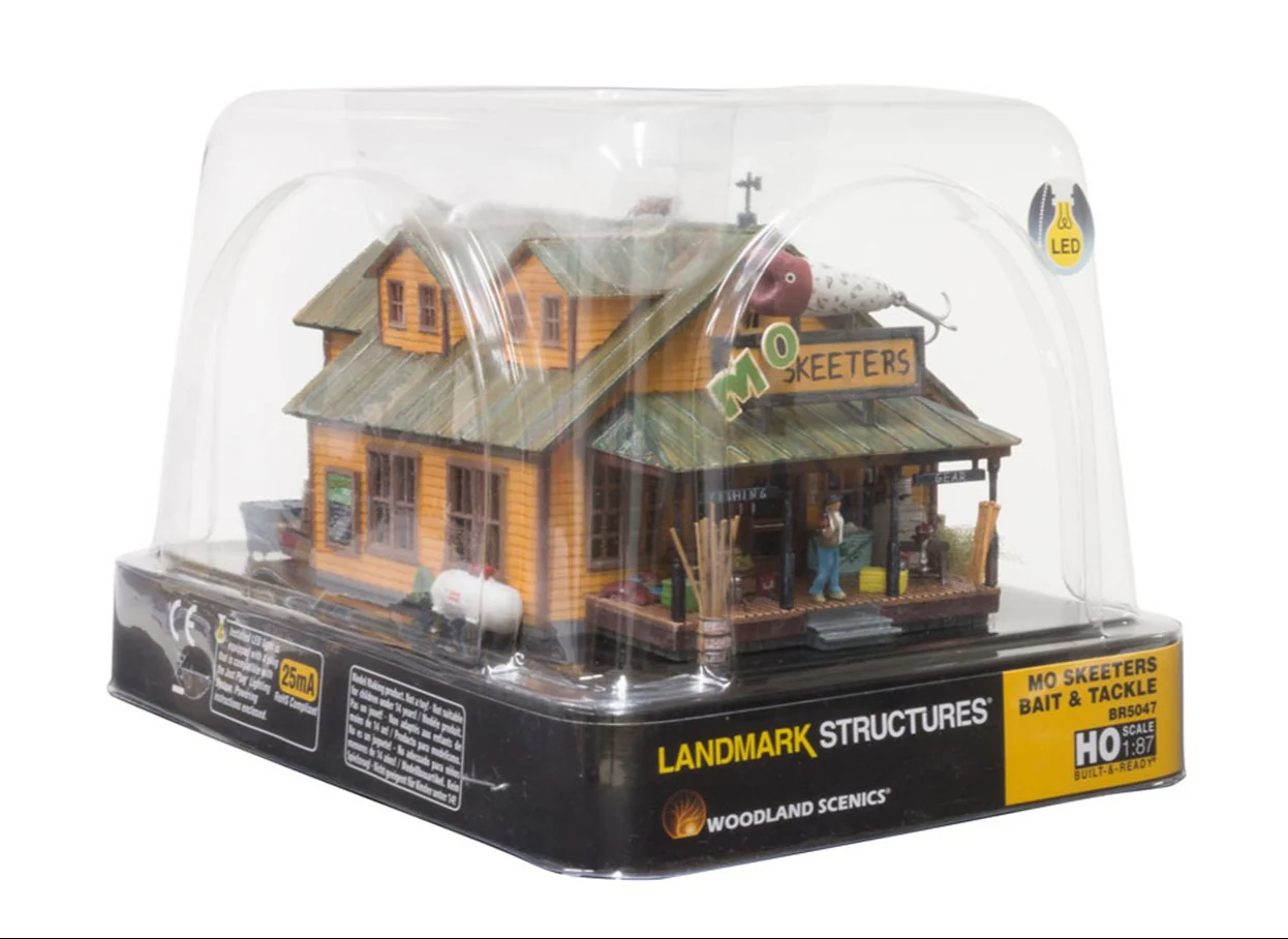 WBR5047 BR5047 Woodland Scenics - HO Scale Buildings - Mo Skeeters Bait & Tackle - Image 5