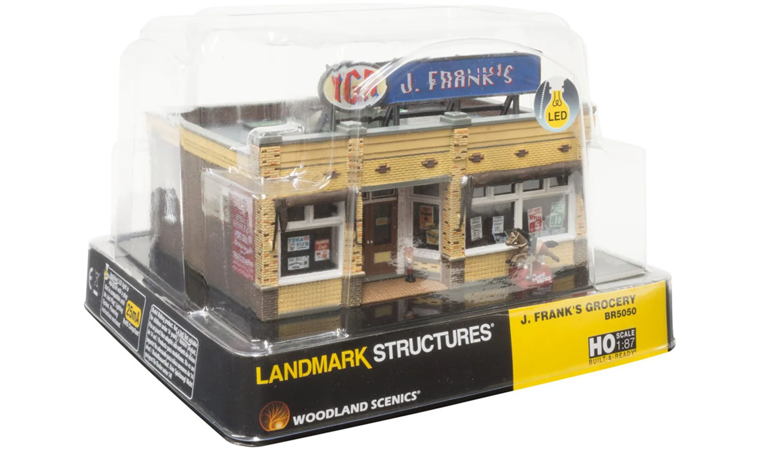 WBR5050 Woodland Scenics - HO Scale Buildings - J. Frank's Grocery - Image 5