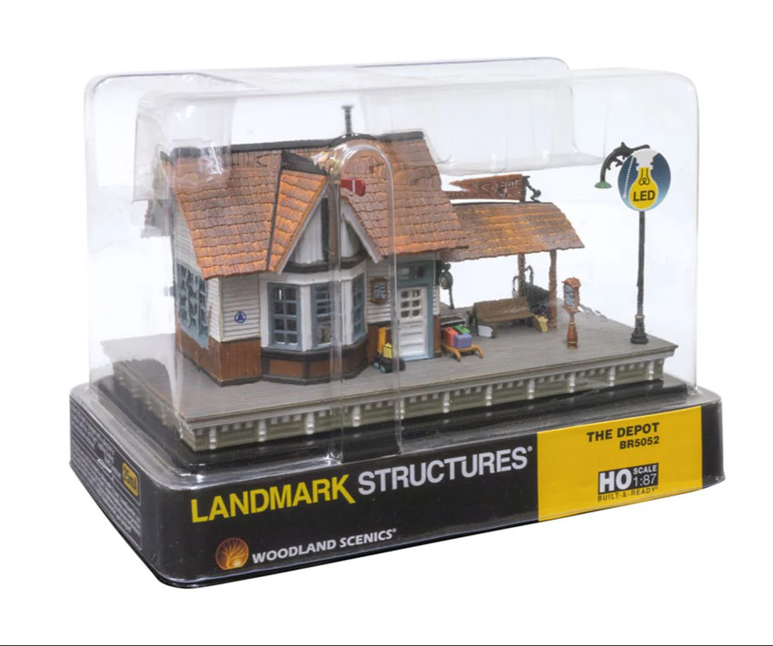 WBR5052 BR5052 Woodland Scenics - HO Scale Buildings - The Depot - Image 5