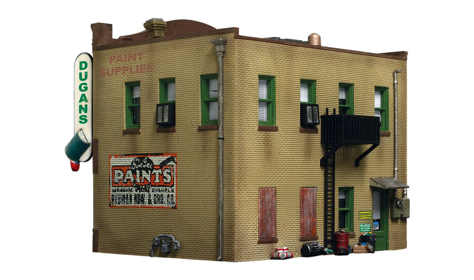 WBR5053 BR5053 Woodland Scenics - HO Scale Buildings - Dugan's Paint Store - Image 2