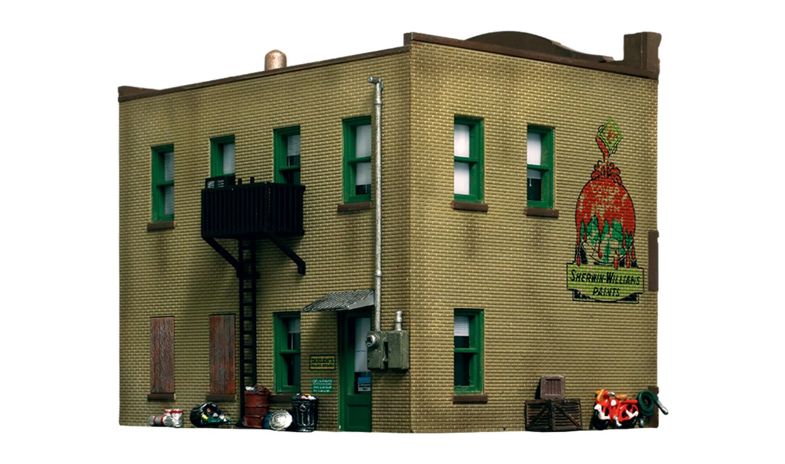 WBR5053 BR5053 Woodland Scenics - HO Scale Buildings - Dugan's Paint Store - Image 3