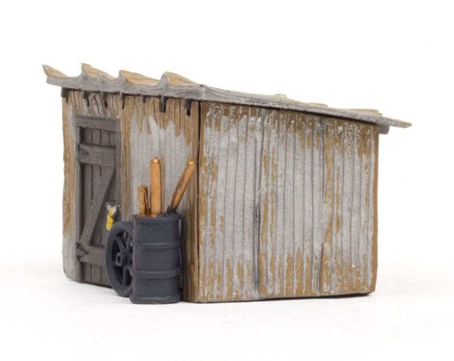 WBR5056 BR5056 Woodland Scenics - HO Scale Buildings - Tin Shack - Image 2