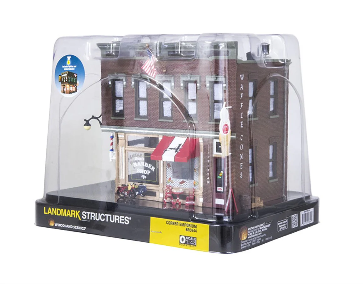 WBR5844 BR5844 Woodland Scenics - O Gauge Buildings - Corner Emporium - Image 5
