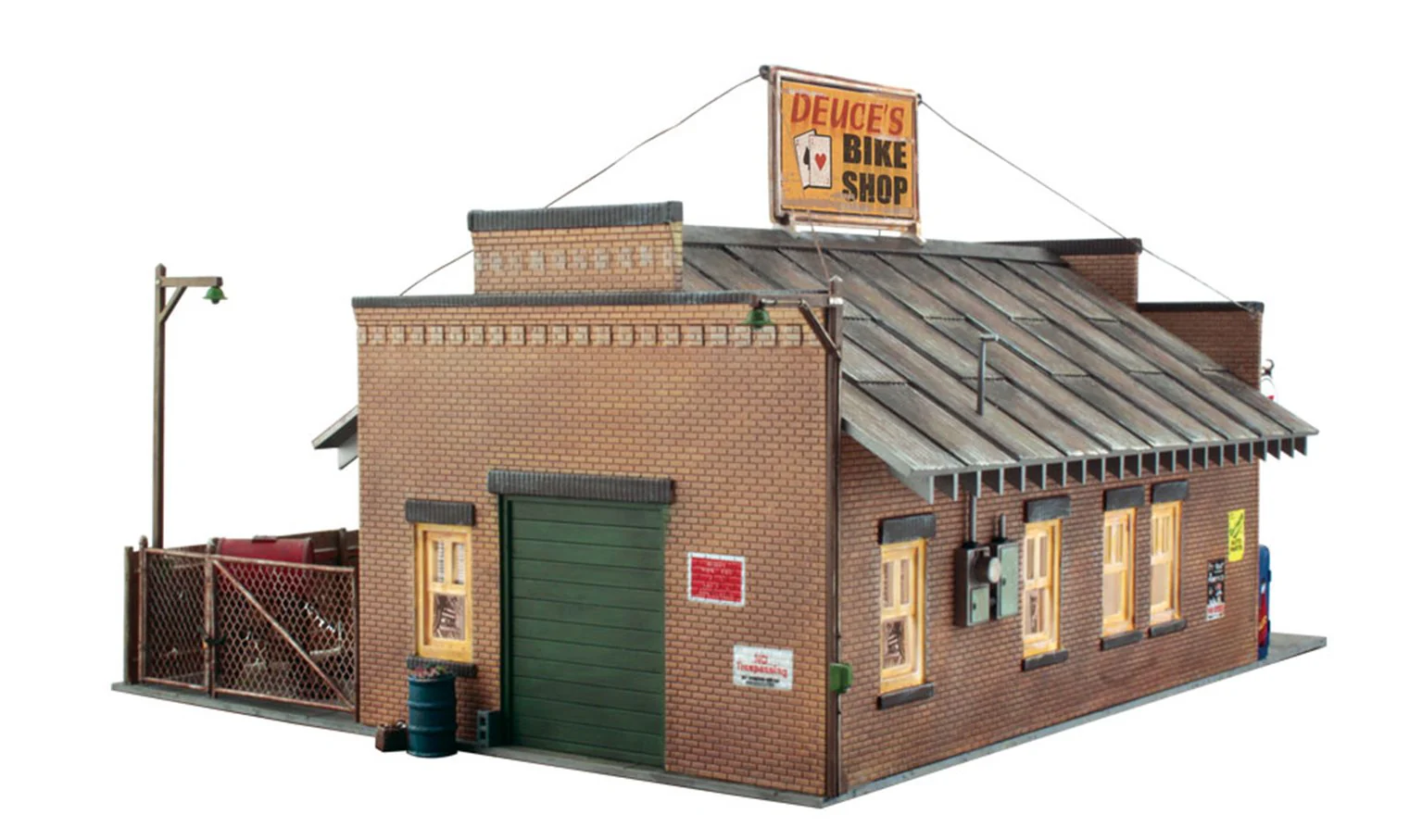WBR5846 BR5846 Woodland Scenics - O Gauge Buildings - Deuce's Bike Shop - Image 2