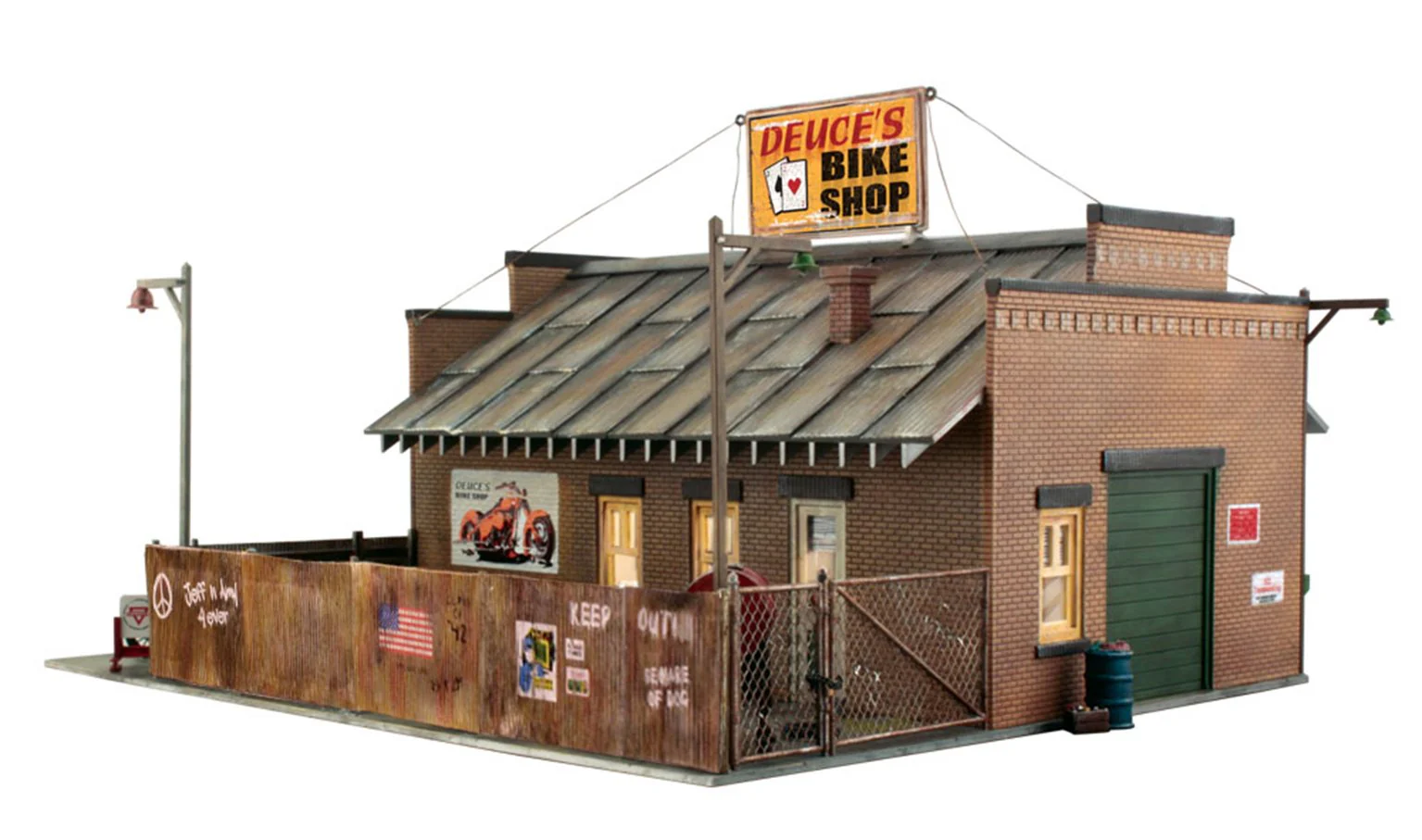 WBR5846 BR5846 Woodland Scenics - O Gauge Buildings - Deuce's Bike Shop - Image 3